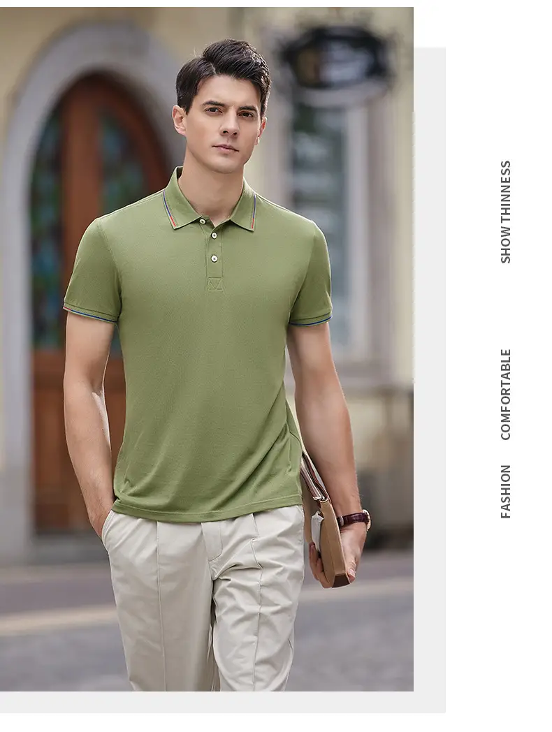 Milando 2381 Embroidered Polo T-Shirt Short Sleeve Custom Work — feature 22