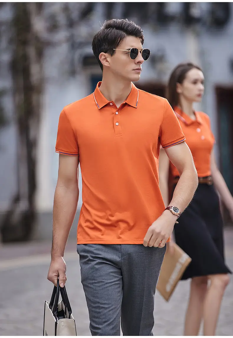 Milando 2381 Embroidered Polo T-Shirt Short Sleeve Custom Work — feature 23