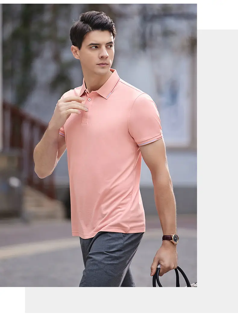 Milando 2381 Embroidered Polo T-Shirt Short Sleeve Custom Work — feature 29
