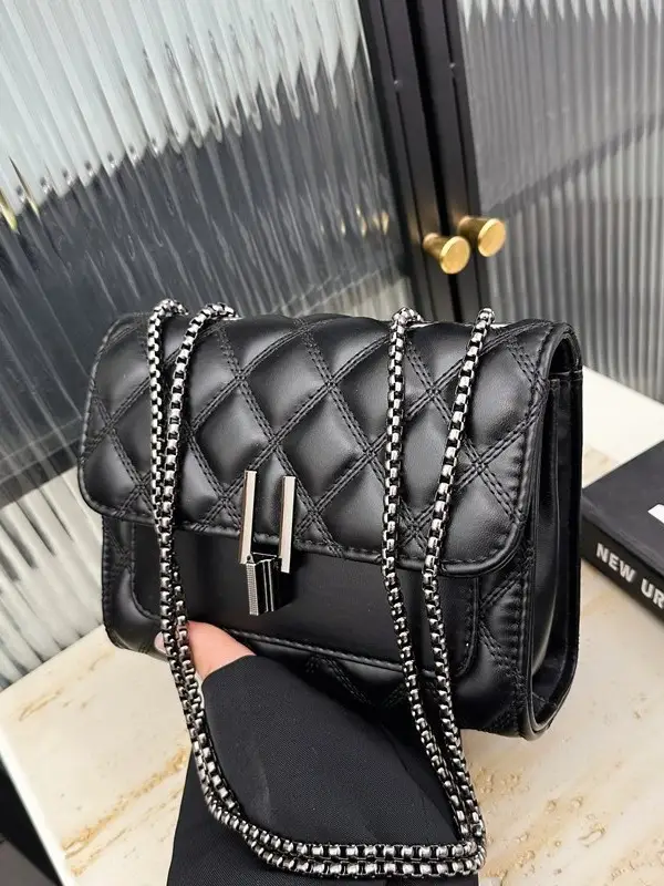 Silver Rhombic Crossbody Bag for Women 2024 - Image 9