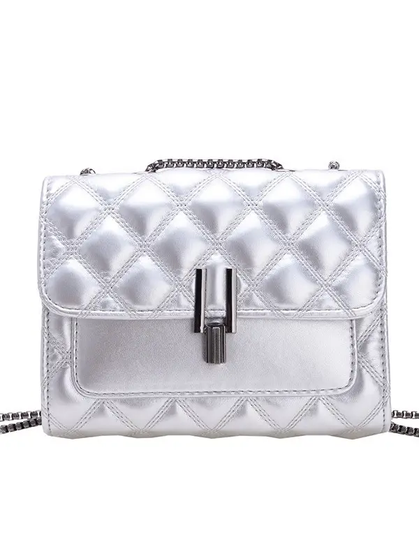 Silver Rhombic Crossbody Bag for Women 2024 - Image 11