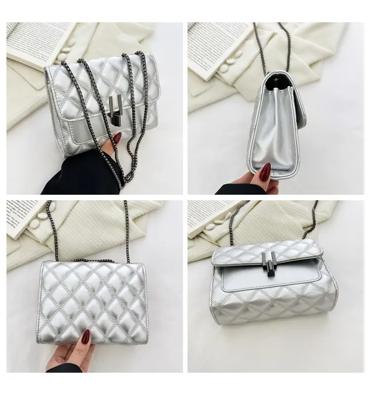 Silver Rhombic Crossbody Bag for Women 2024 — feature 10