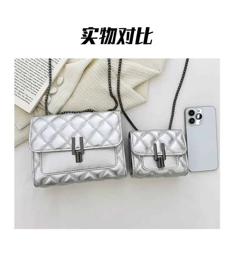 Silver Rhombic Crossbody Bag for Women 2024 — feature 11