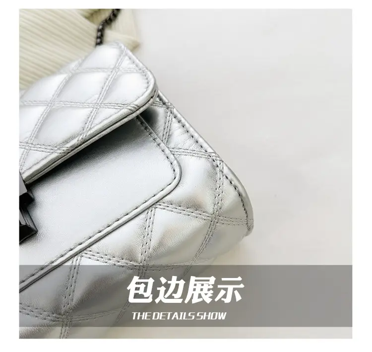Silver Rhombic Crossbody Bag for Women 2024 — feature 7