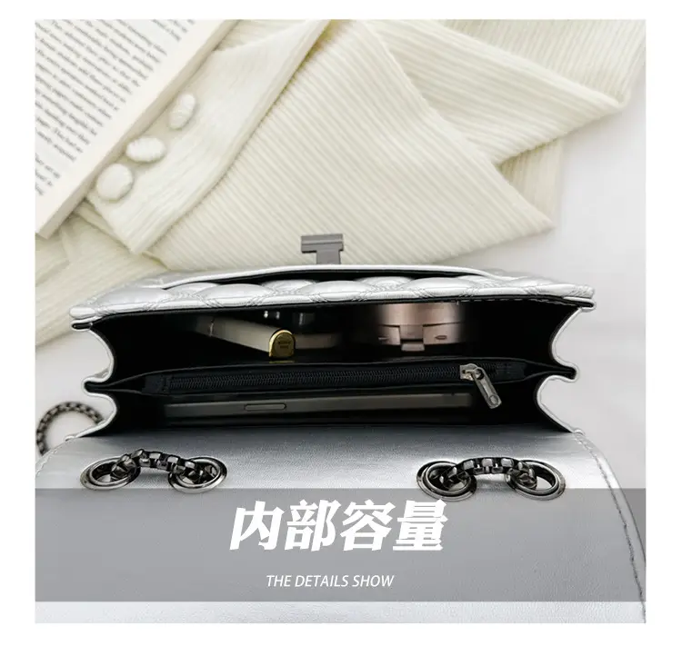 Silver Rhombic Crossbody Bag for Women 2024 — feature 9