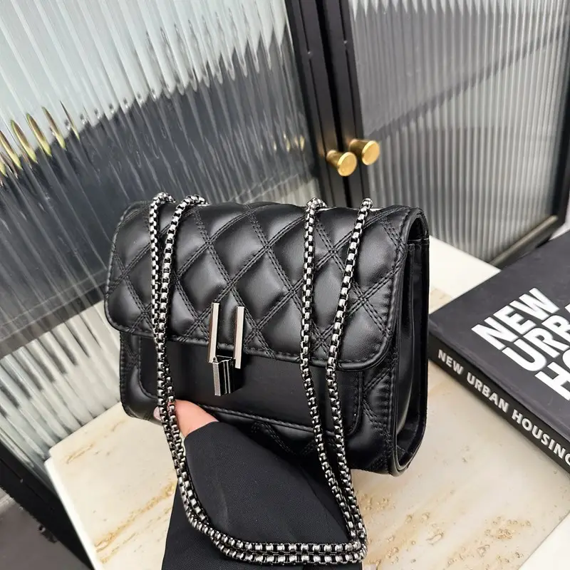 Silver Rhombic Crossbody Bag for Women 2024 - Image 3