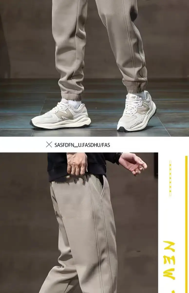 Men Grey Sweatpants Ankle Spring Add Thick — feature 15