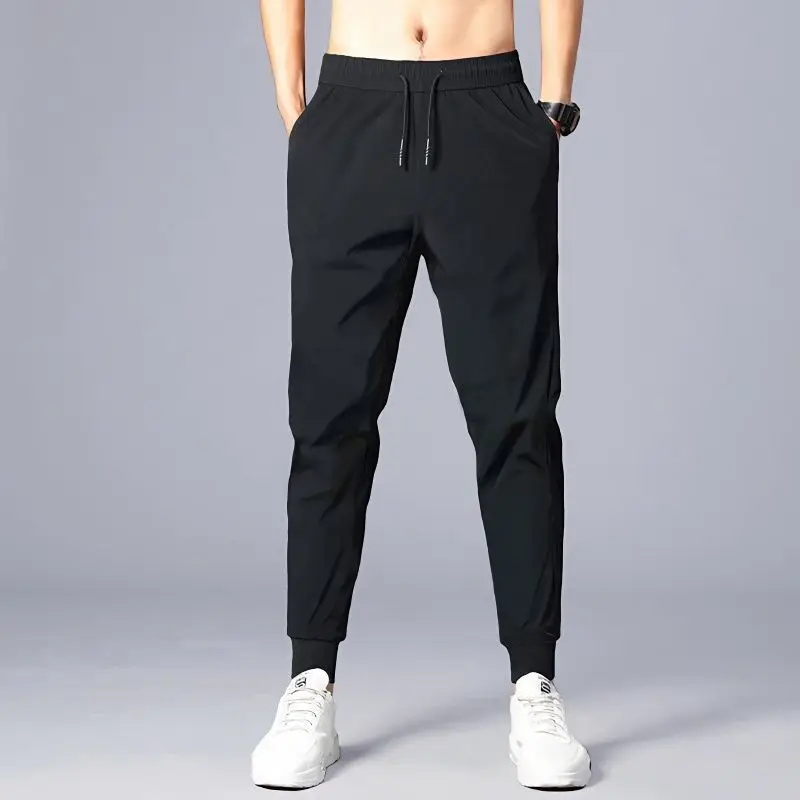 Men Grey Sweatpants Ankle Spring Add Thick - Image 7