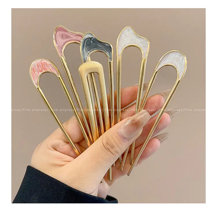 U-shaped Hair Pin for Elegant Hair Buns β feature 1