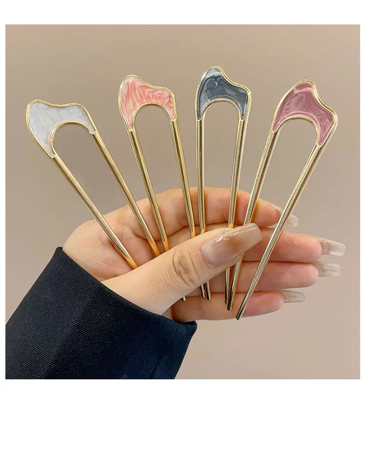 U-shaped Hair Pin for Elegant Hair Buns β feature 10