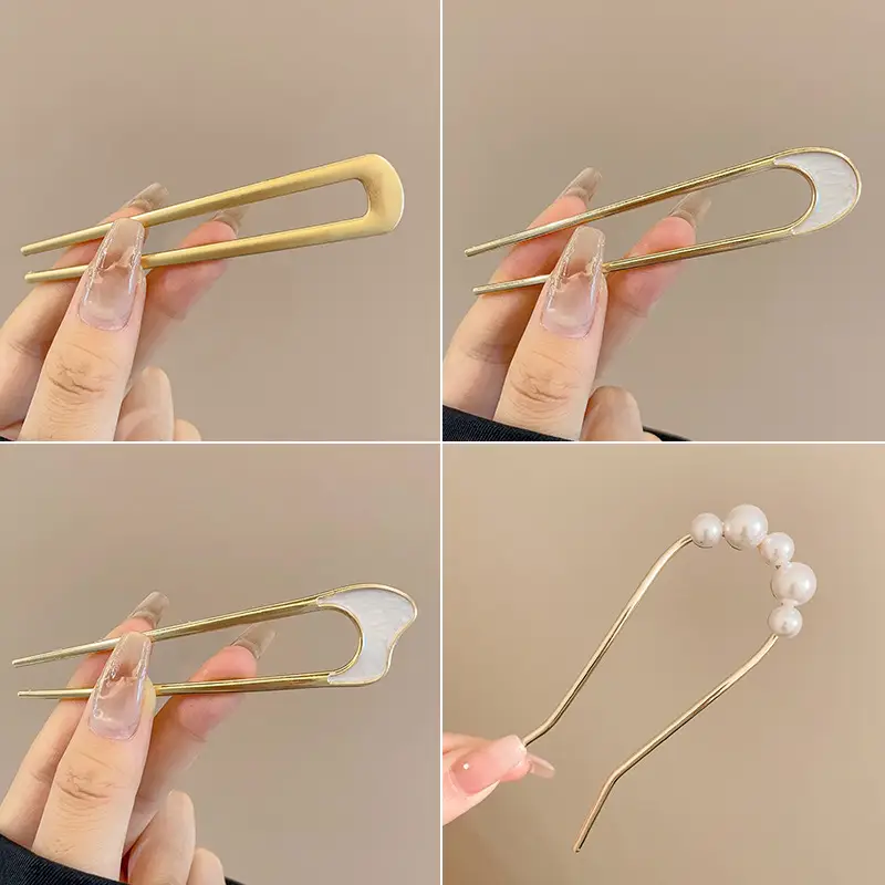 U-shaped Hair Pin for Elegant Hair Buns β feature 5