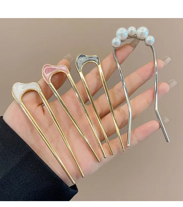 U-shaped Hair Pin for Elegant Hair Buns β feature 8