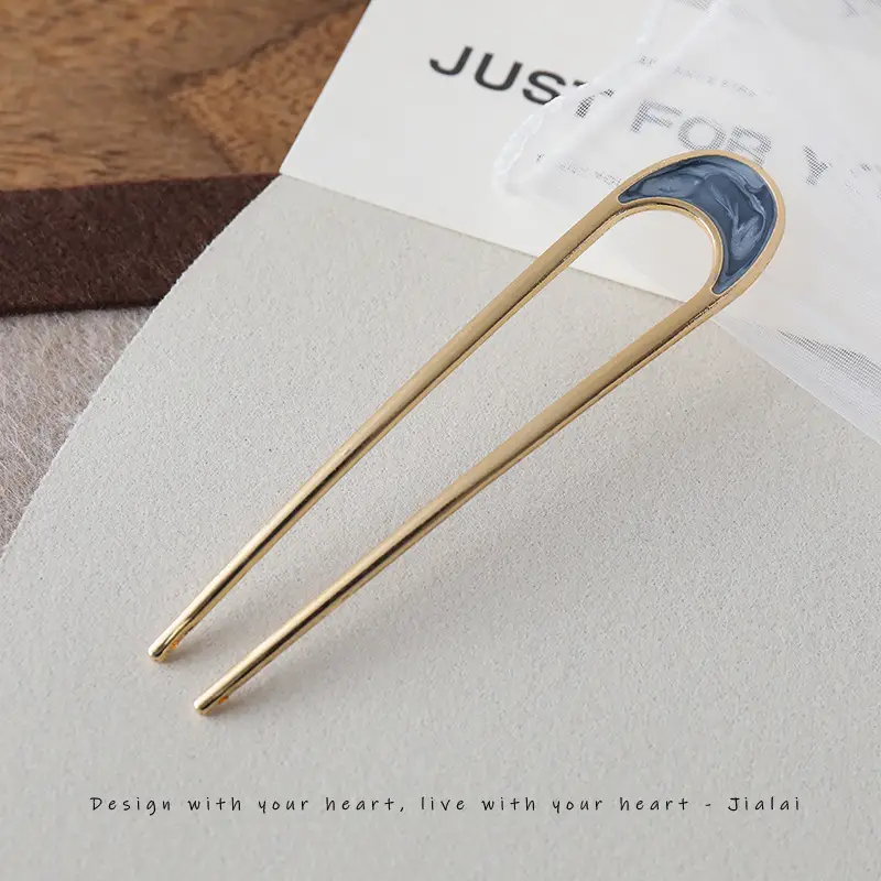 U-shaped Hair Pin for Elegant Hair Buns - Image 4