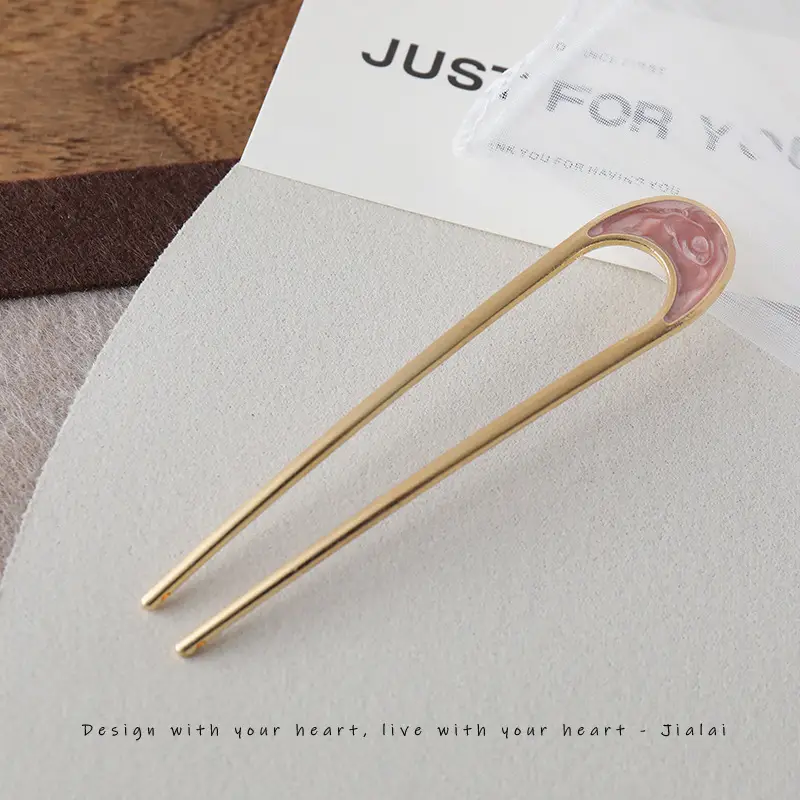 U-shaped Hair Pin for Elegant Hair Buns - Image 5