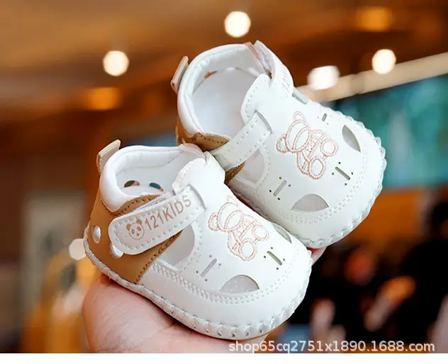 White Red Bow Baby Sandals 0-1 Year Old — feature 10