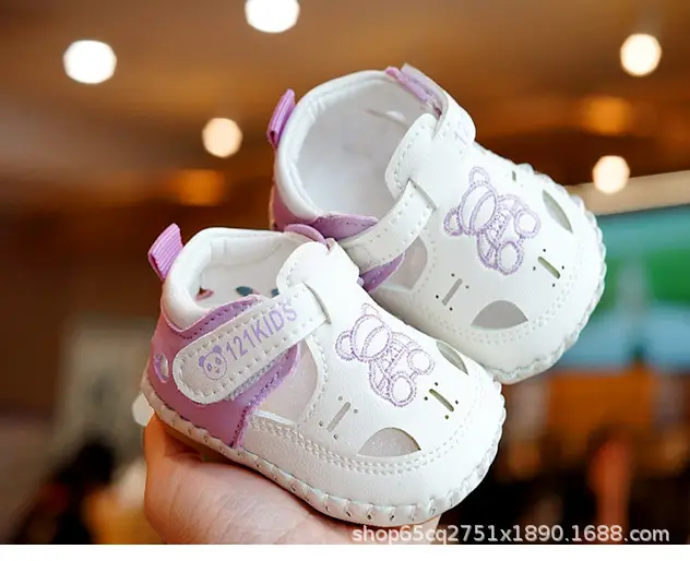 White Red Bow Baby Sandals 0-1 Year Old — feature 8