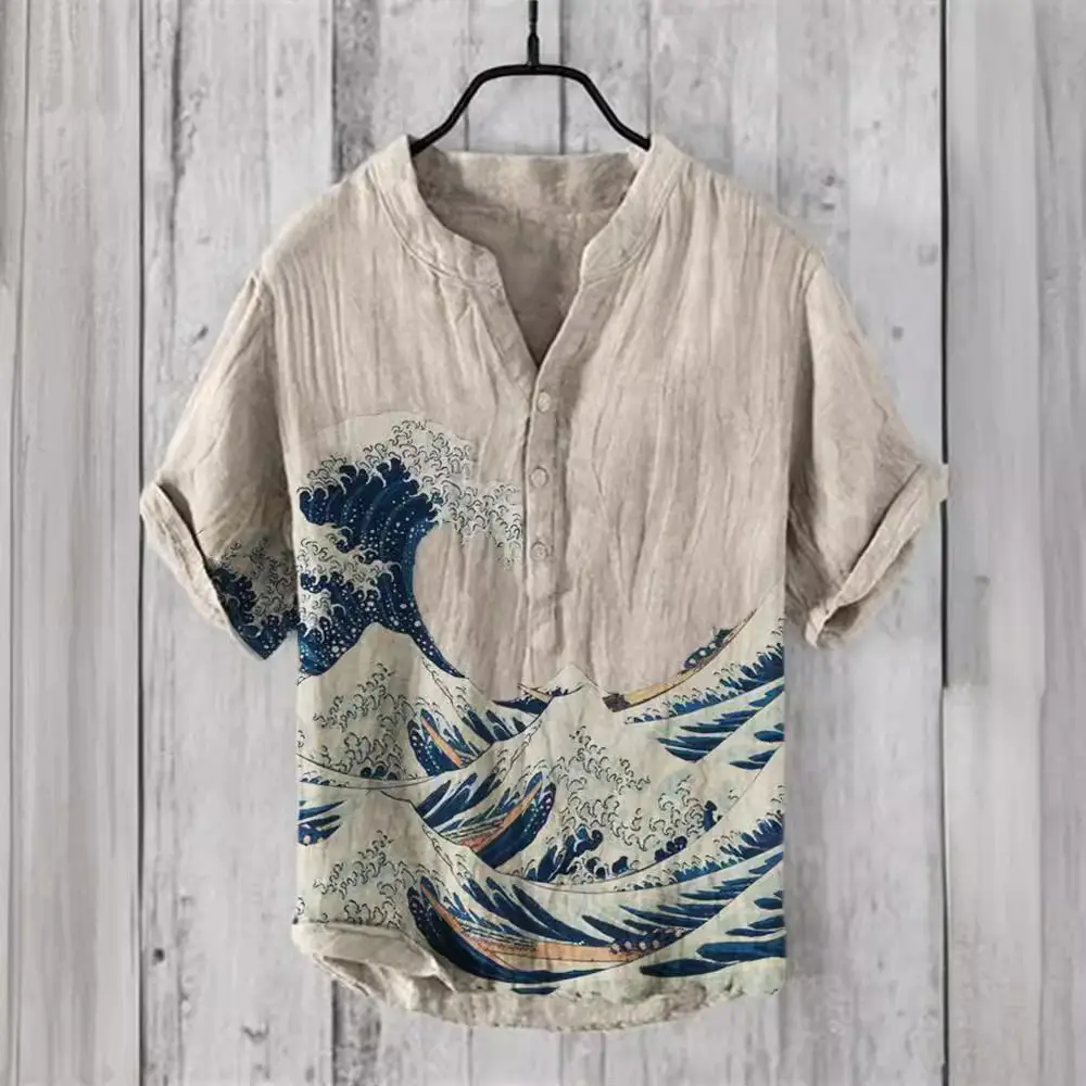 3D Printed Hawaiian Shirt for Men Summer Casual Vacation Seaside - Image 40
