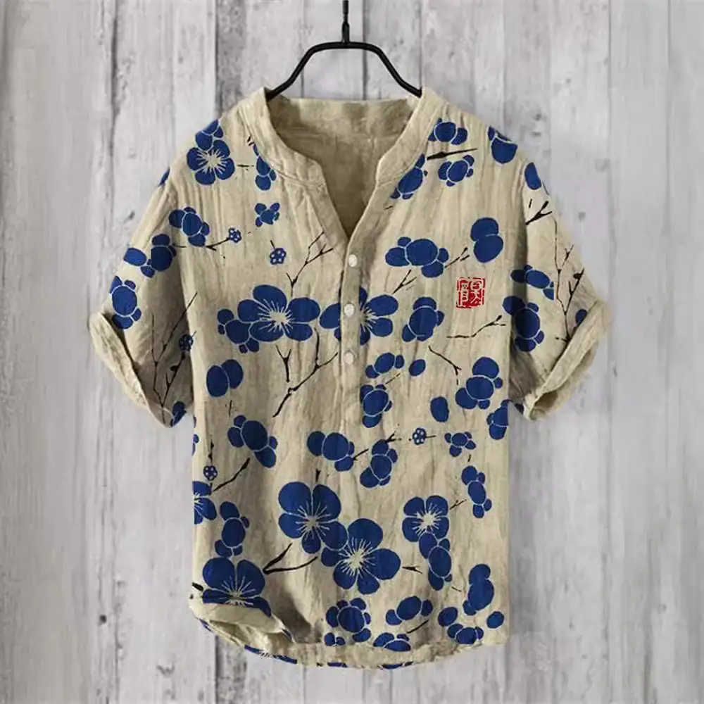 3D Printed Hawaiian Shirt for Men Summer Casual Vacation Seaside - Image 41