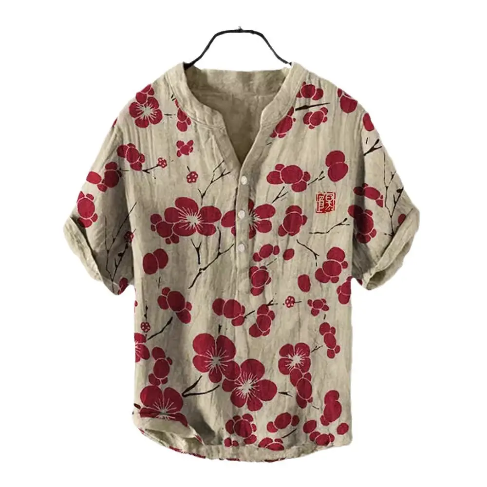 3D Printed Hawaiian Shirt for Men Summer Casual Vacation Seaside - Image 43