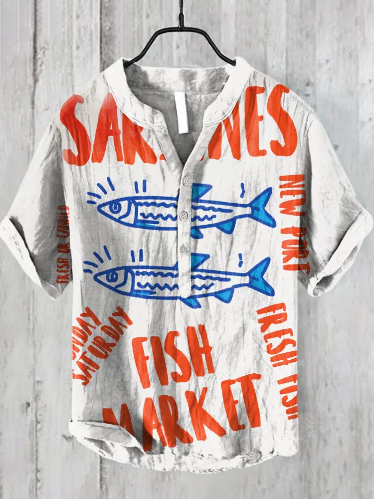 3D Printed Hawaiian Shirt for Men Summer Casual Vacation Seaside - Image 36