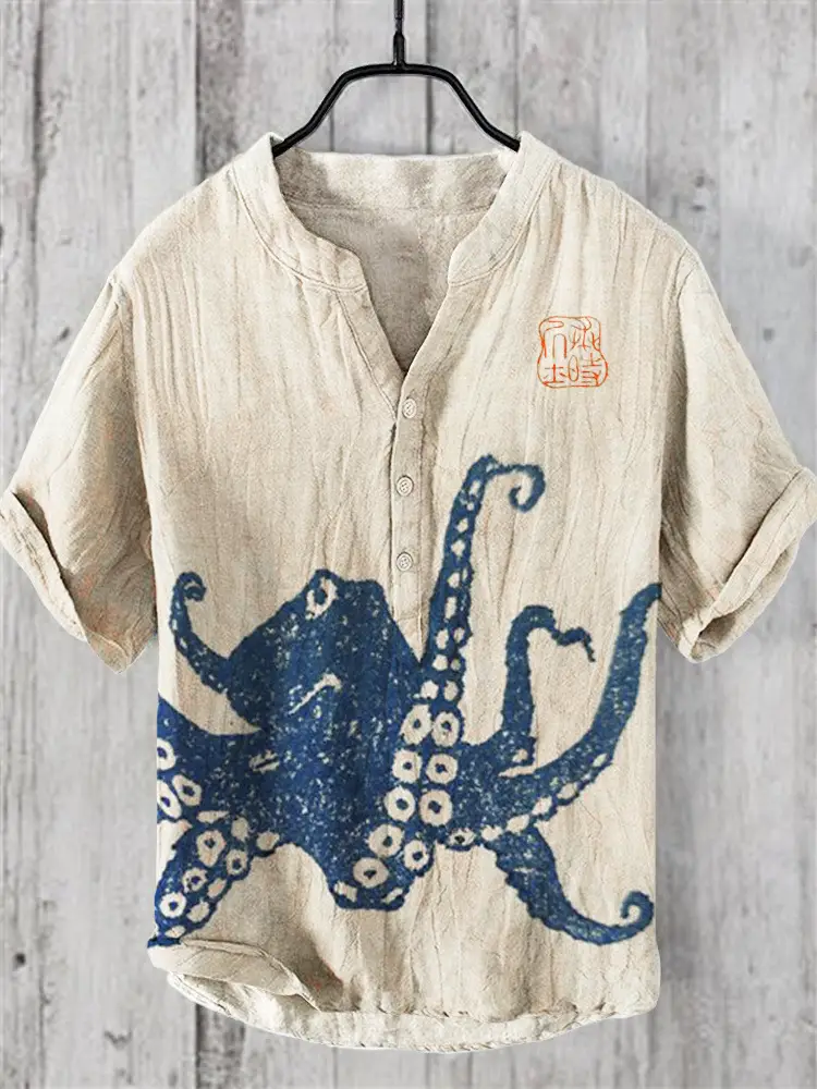 3D Printed Hawaiian Shirt for Men Summer Casual Vacation Seaside - Image 23