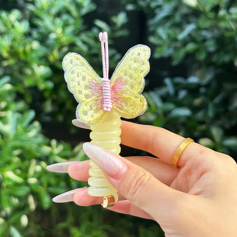 Butterfly Hair Ring for Girls Bubble Braids Ponytail Bow Tie — feature 9