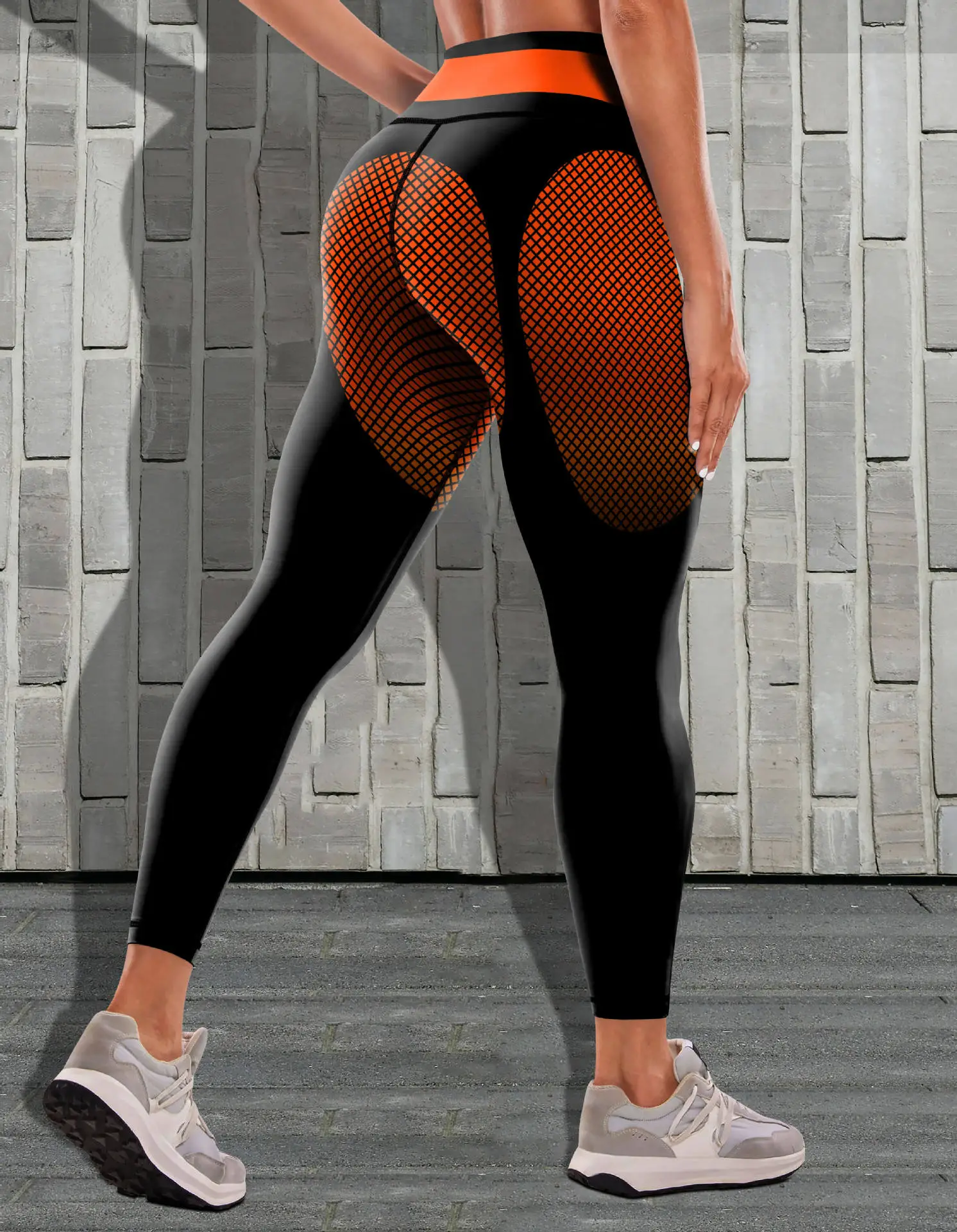 Women's Tight High Waist Yoga Pants Black Yellow Quick Dry — feature 22