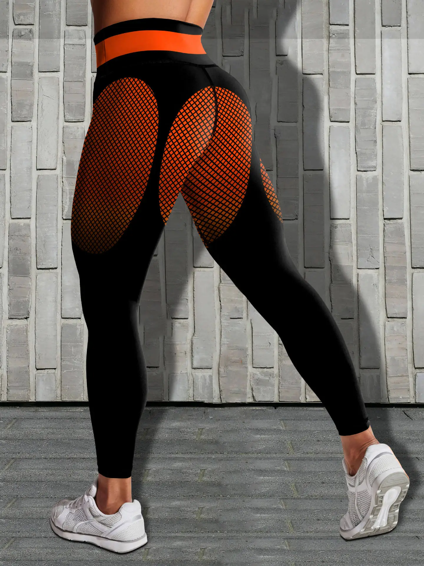 Women's Tight High Waist Yoga Pants Black Yellow Quick Dry — feature 24