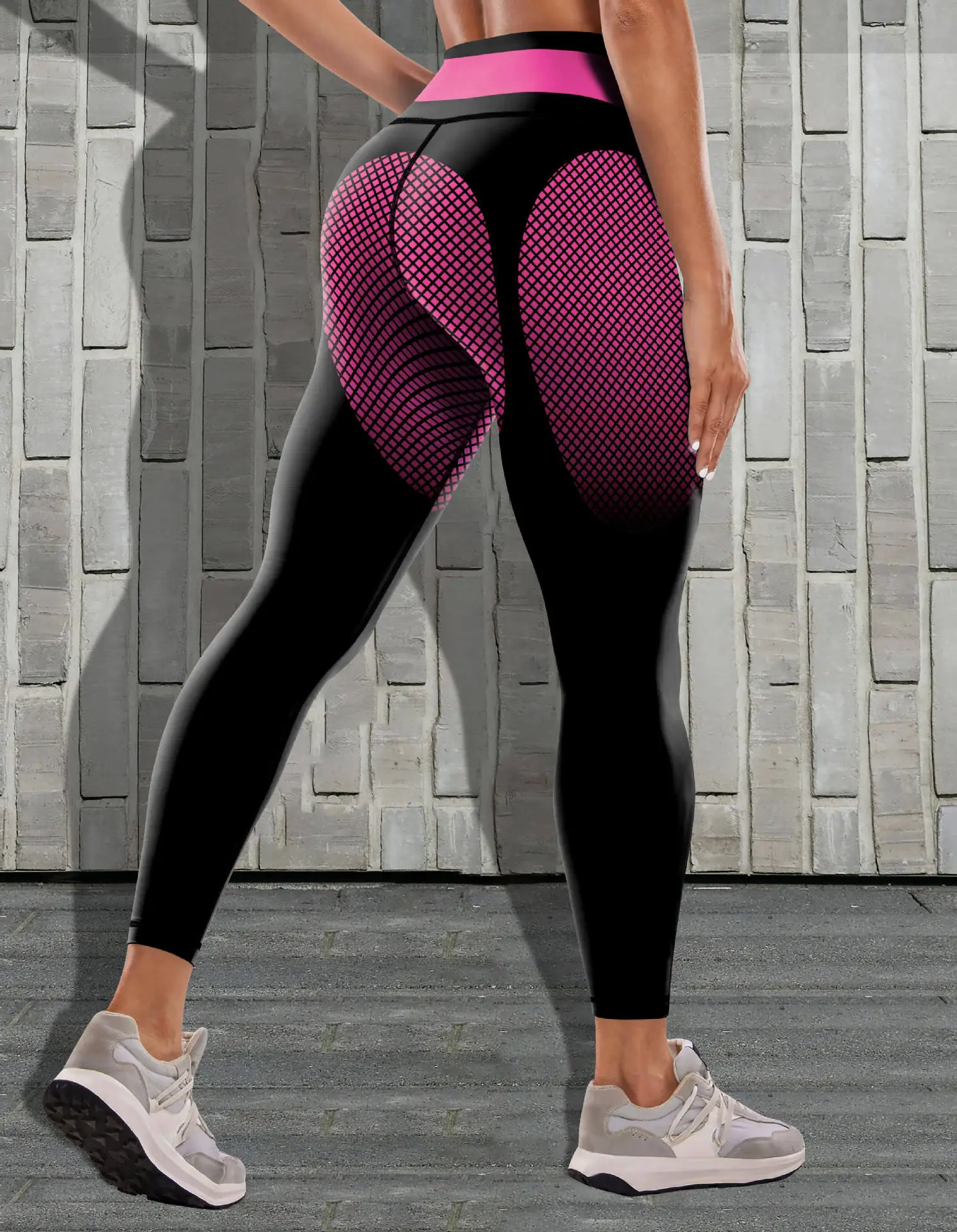 Women's Tight High Waist Yoga Pants Black Yellow Quick Dry — feature 27