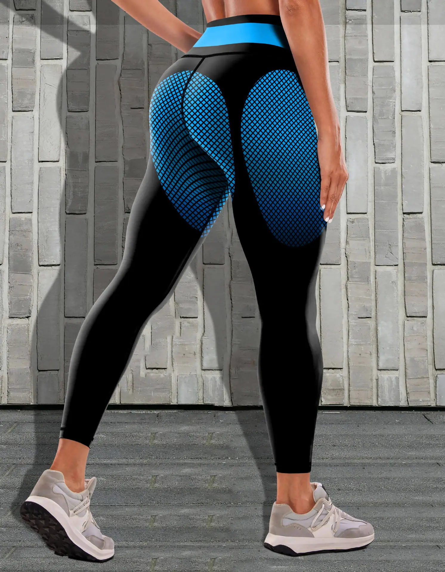 Women's Tight High Waist Yoga Pants Black Yellow Quick Dry — feature 31
