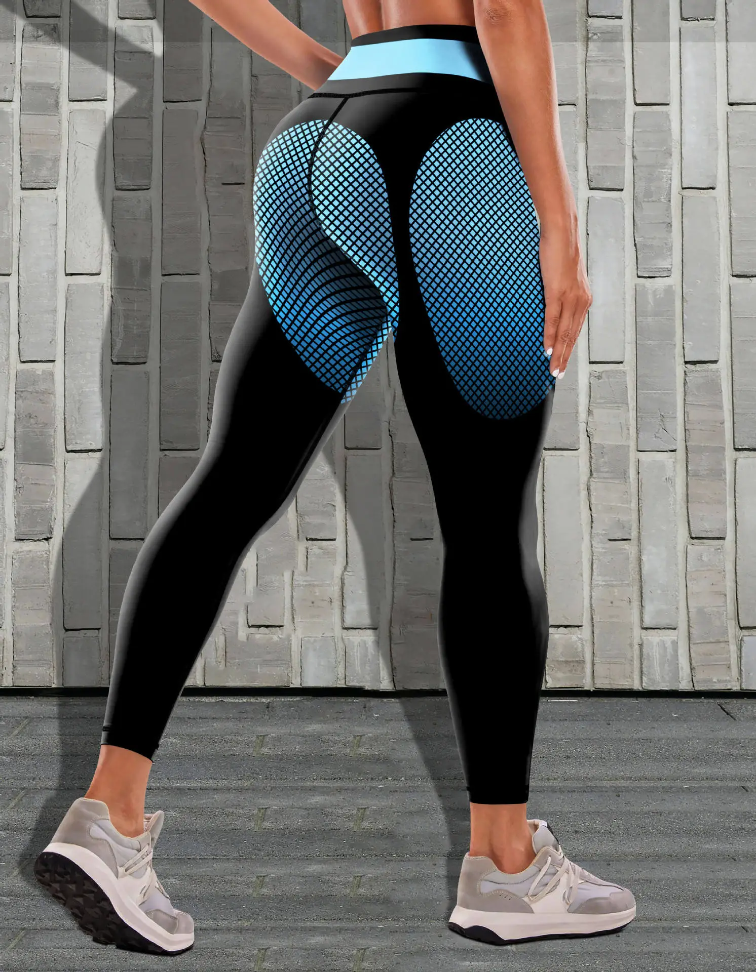 Women's Tight High Waist Yoga Pants Black Yellow Quick Dry — feature 33