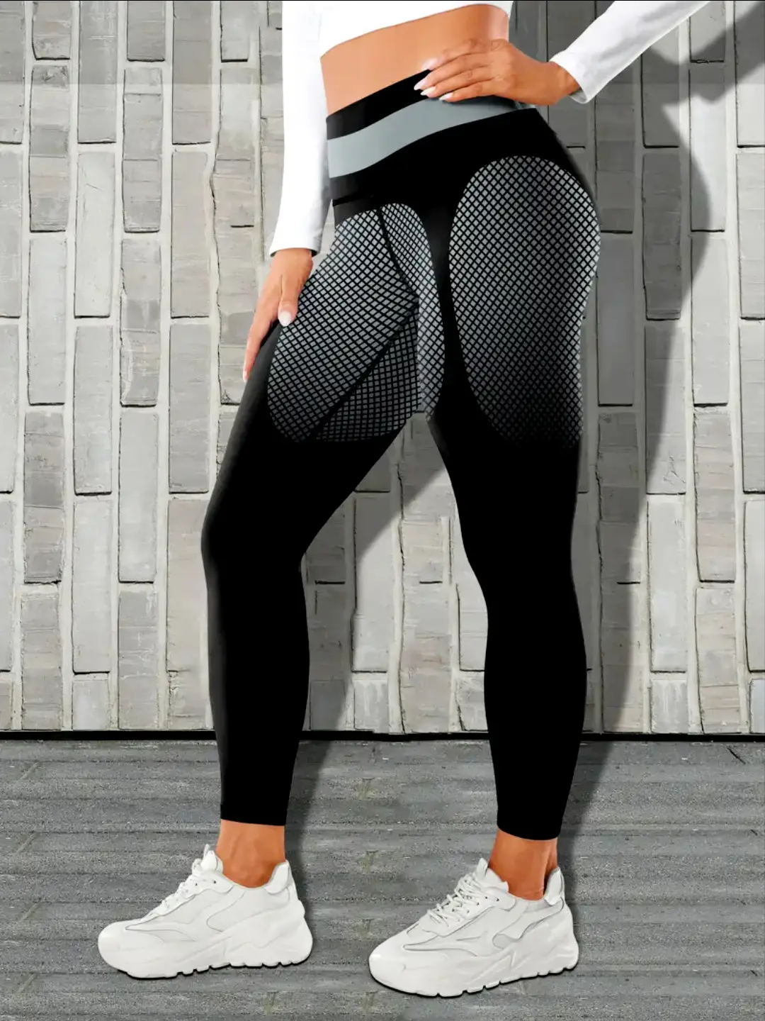 Women's Tight High Waist Yoga Pants Black Yellow Quick Dry — feature 35