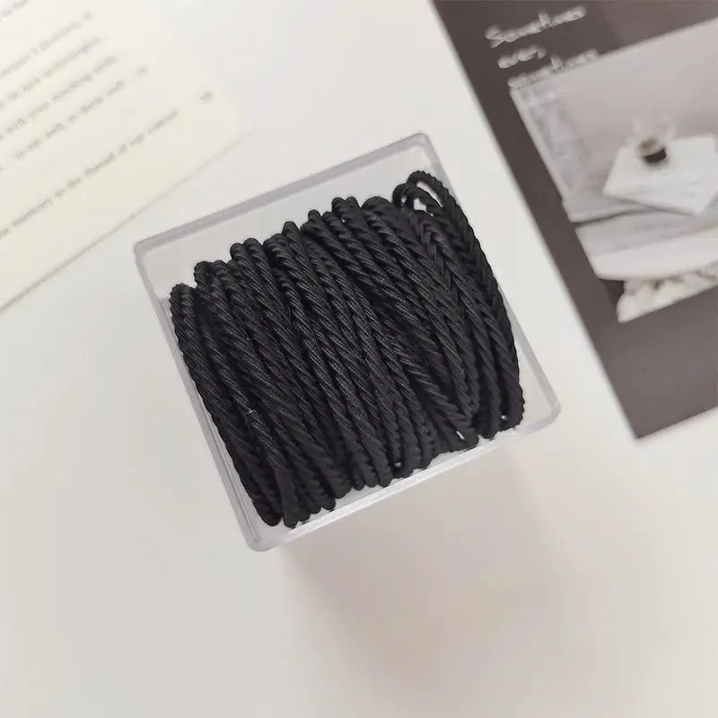 Women's Elastic Hair Ties Milk Tea Color Box — feature 6