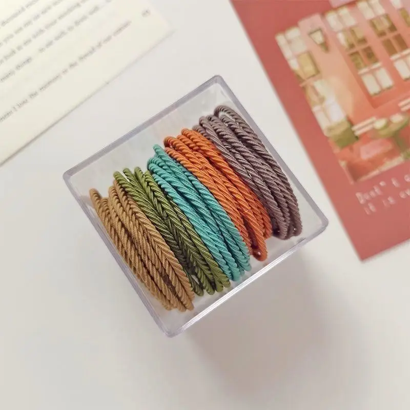 Women's Elastic Hair Ties Milk Tea Color Box — feature 7
