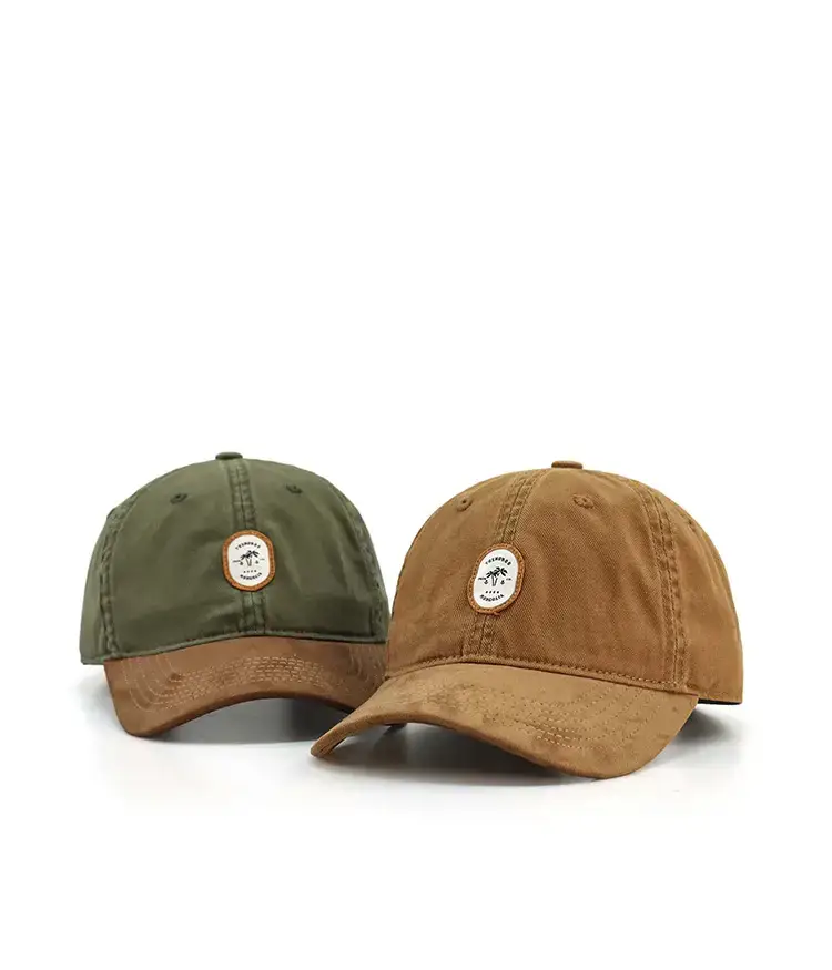 Women Suede Sunscreen Cap Brown Green 2024 — feature 3