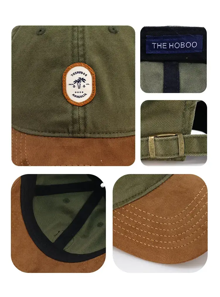 Women Suede Sunscreen Cap Brown Green 2024 — feature 9