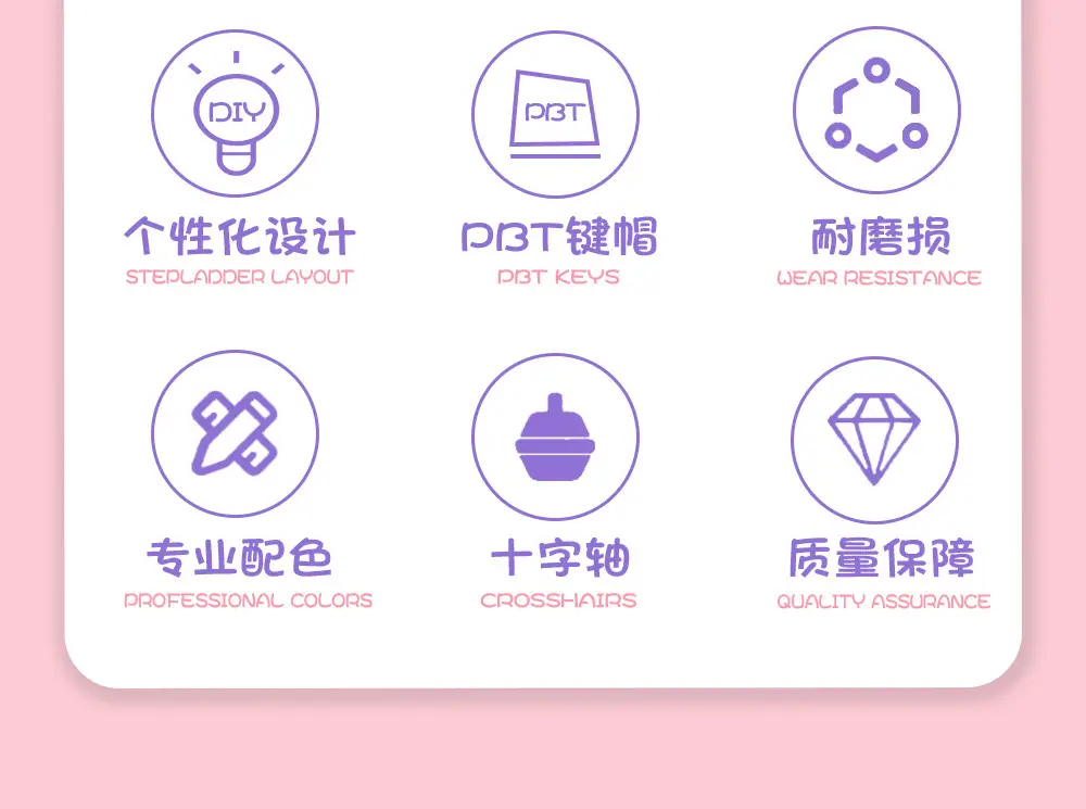 Manufacturer Wholesale Sweet Marshmallow Original Keycaps Cute Korean Style High-Value Mechanical Keyboard Caps for Girls — feature 3