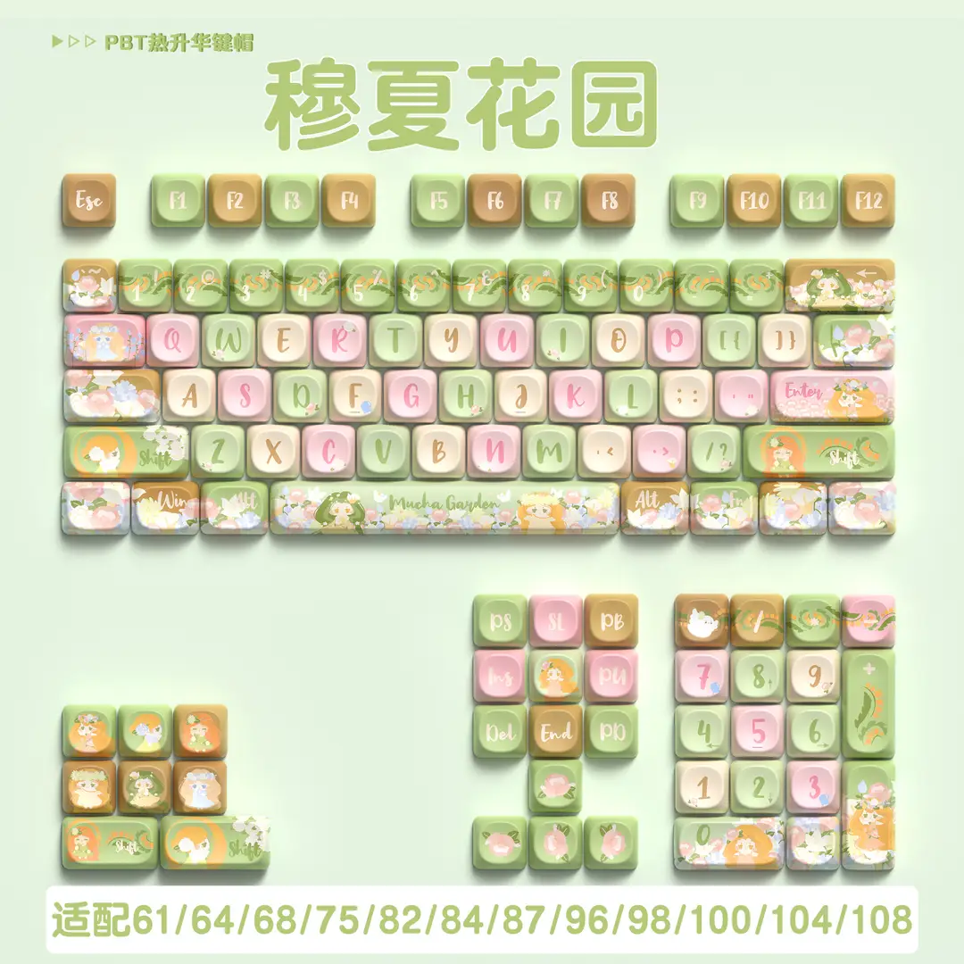 Manufacturer Wholesale Sweet Marshmallow Original Keycaps Cute Korean Style High-Value Mechanical Keyboard Caps for Girls - Image 12