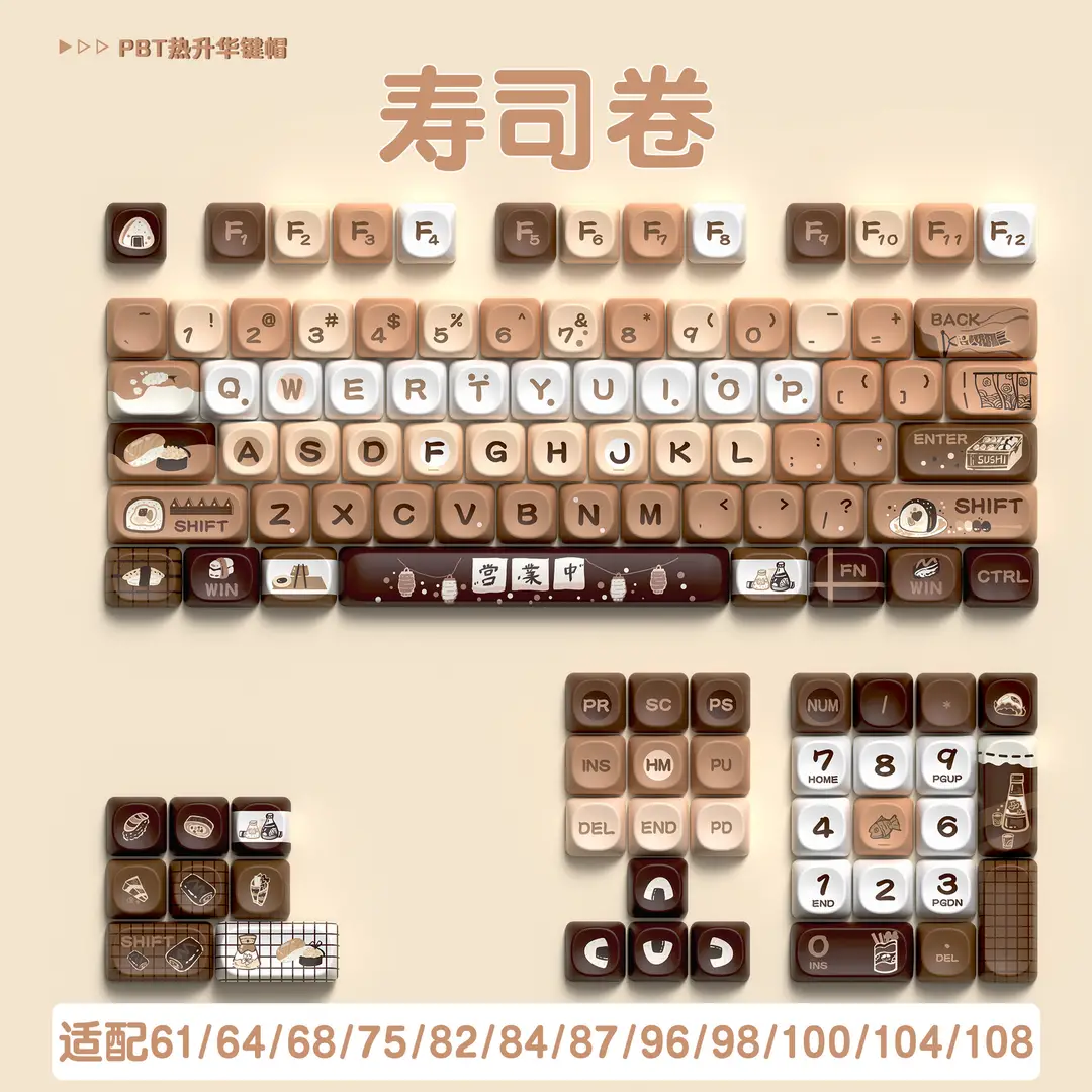 Manufacturer Wholesale Sweet Marshmallow Original Keycaps Cute Korean Style High-Value Mechanical Keyboard Caps for Girls - Image 3