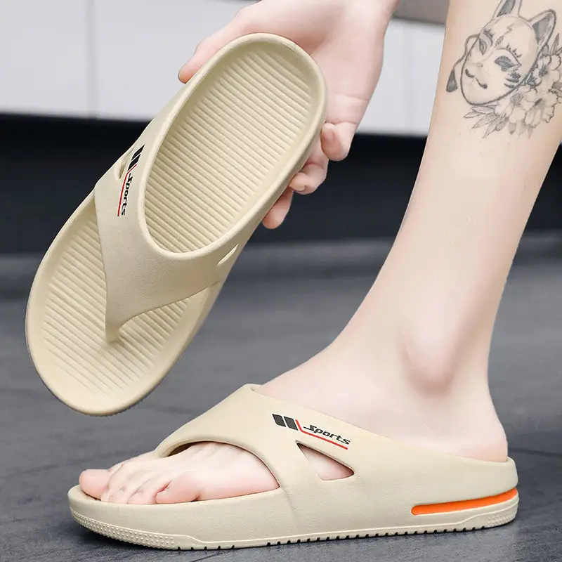 Men's White Cross-border Flip-Flops with 4.0cm Thickness - Image 4