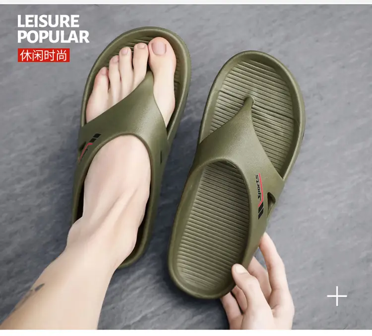 Men's White Cross-border Flip-Flops with 4.0cm Thickness — feature 4