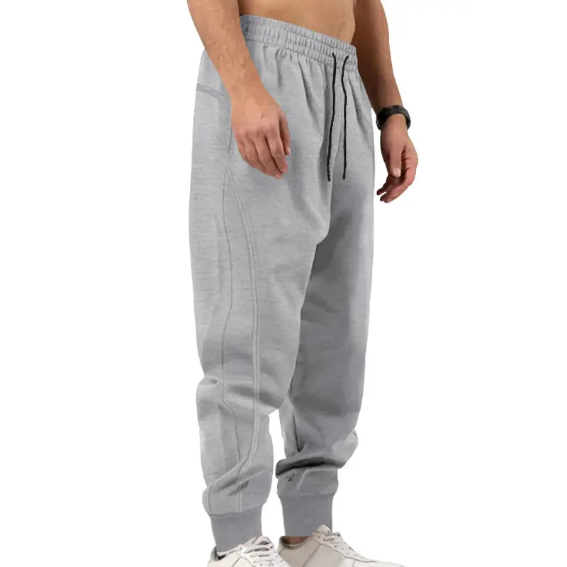 Men's Beige Sweatpants Casual Sports Long Pants — feature 10