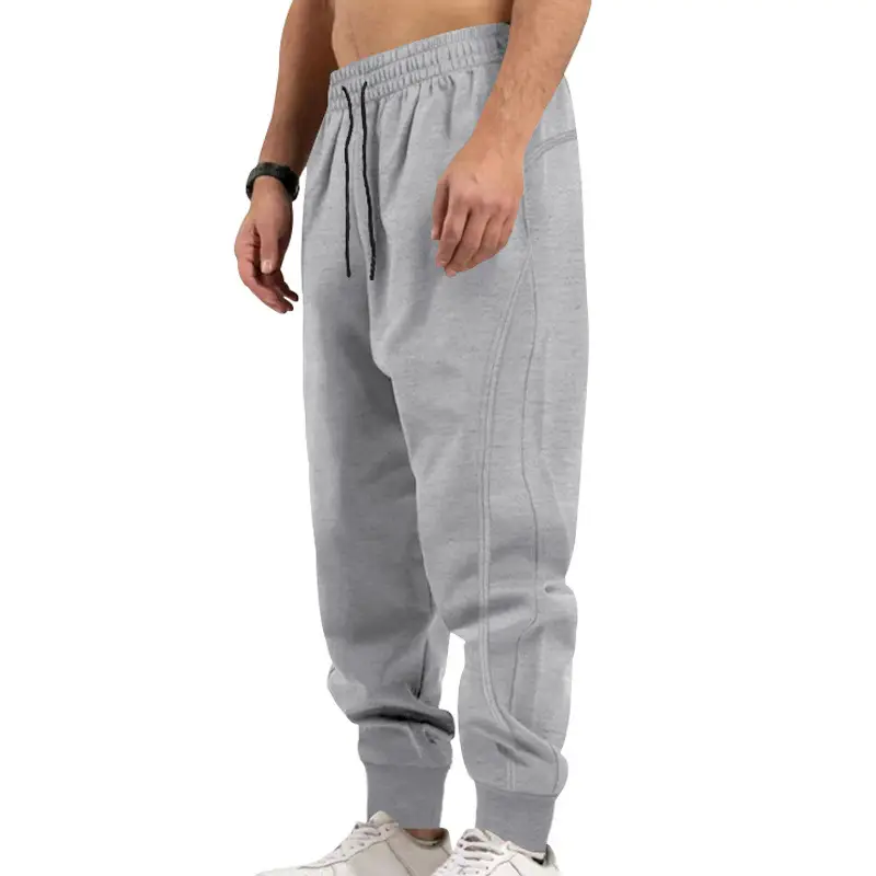 Men's Beige Sweatpants Casual Sports Long Pants — feature 9