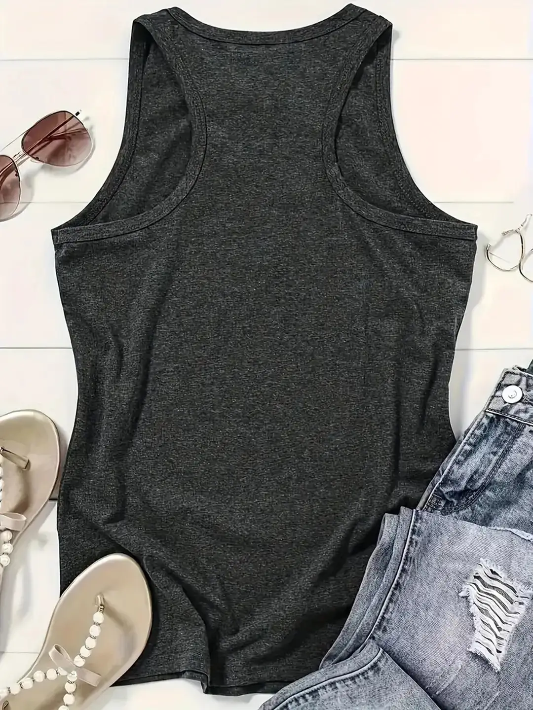 AliExpress Amazon Hot Sale Western Landscape Printed Round Neck Vest Spring Summer Casual Sleeveless Top Women's Clothing — feature 10