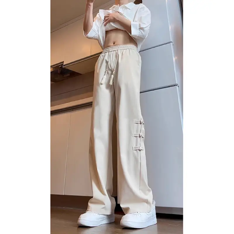 Men's National Style Thin Pants Summer Dipping Straight Casual