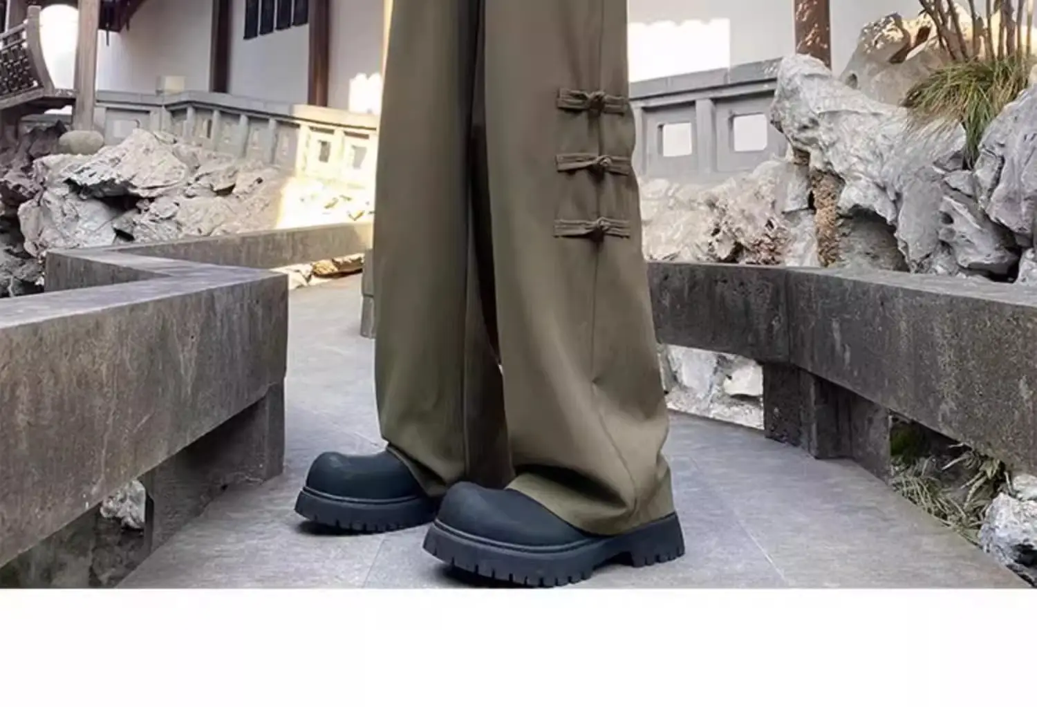 Men's National Style Thin Pants Summer Dipping Straight Casual — feature 10
