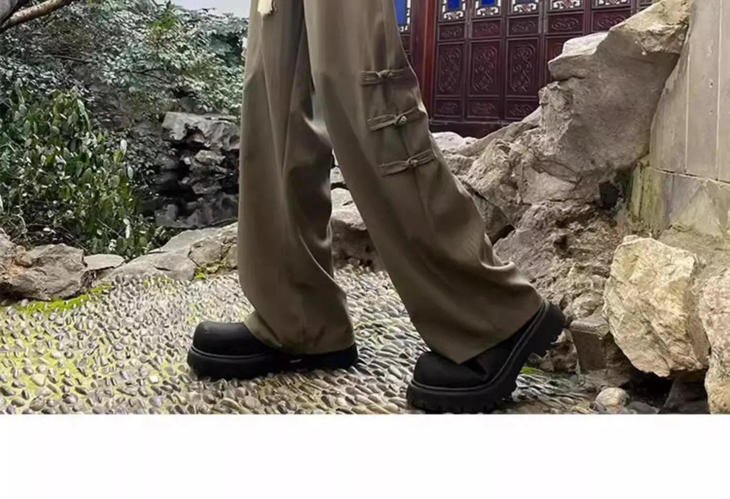 Men's National Style Thin Pants Summer Dipping Straight Casual — feature 14