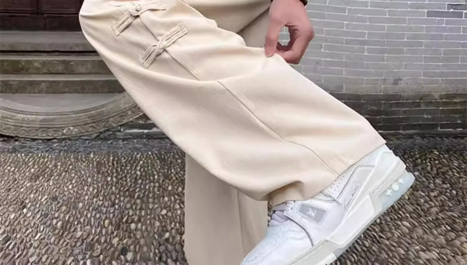Men's National Style Thin Pants Summer Dipping Straight Casual — feature 24