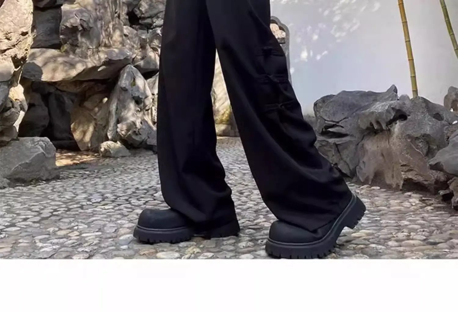 Men's National Style Thin Pants Summer Dipping Straight Casual — feature 6