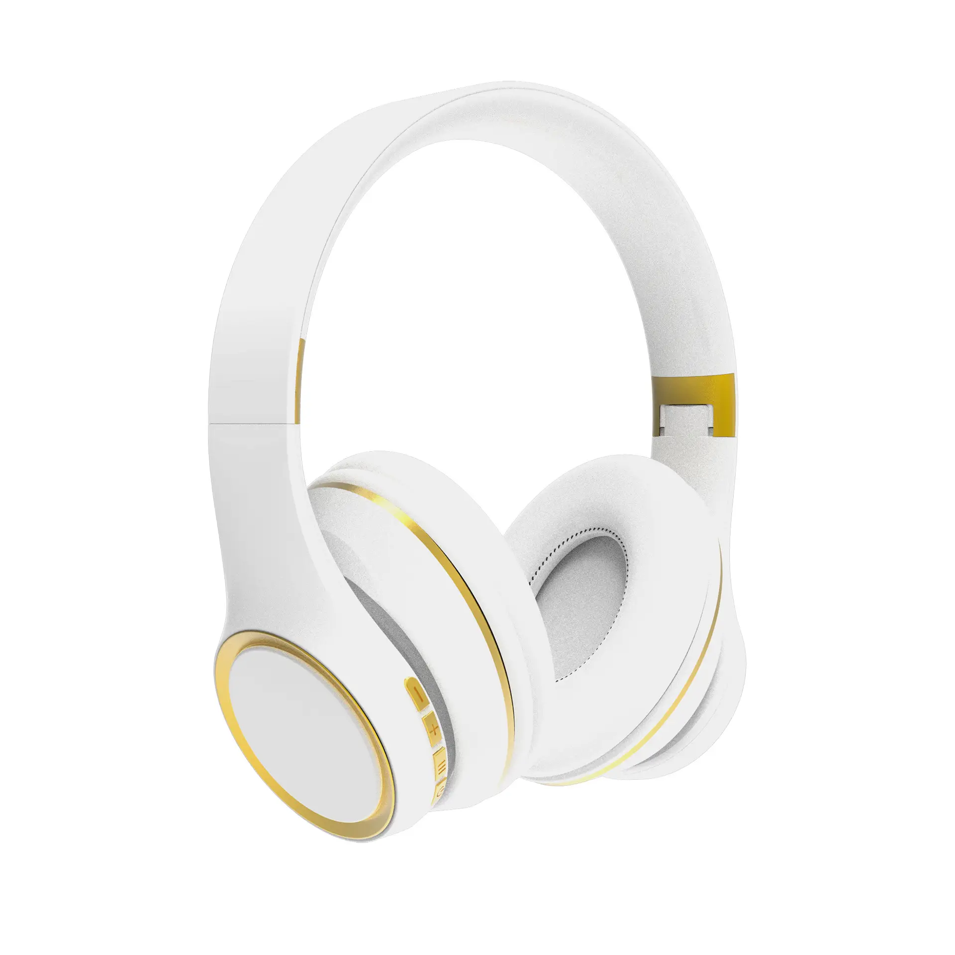 Wireless Bluetooth Headset Blue Gold Heavy Bass - Image 4